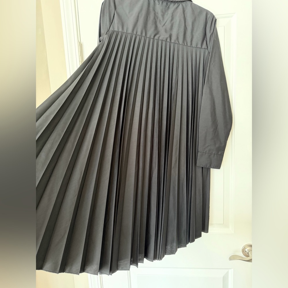 NWT Anthro Sundays pleated back cotton A-Line “mullet” dress - Picture 5 of 14
